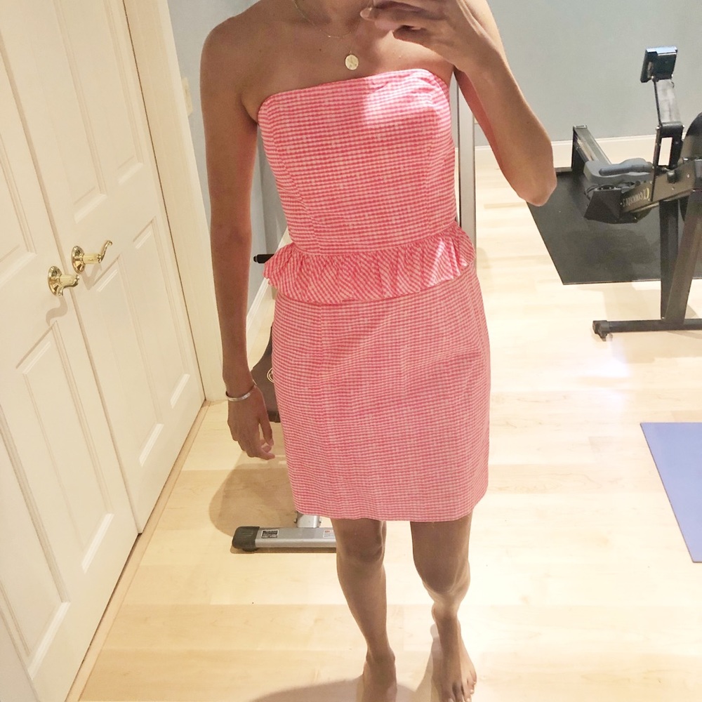 Lilly Pulitzer Pink Peplum Dress